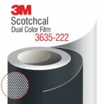 3M Scotchcal Dual Color Film 3635-222 Black Matte