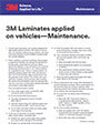 3M Laminates applied on vehicles - Maintenance pdf