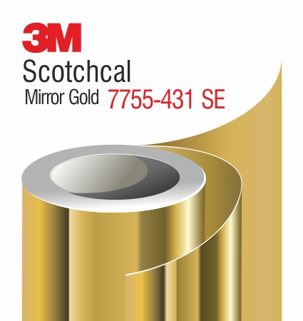3M Scotchcal Mirror Gold Film 7755-431 SE