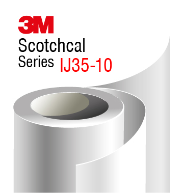 3M Scotchcal IJ35-10, bela sjajna