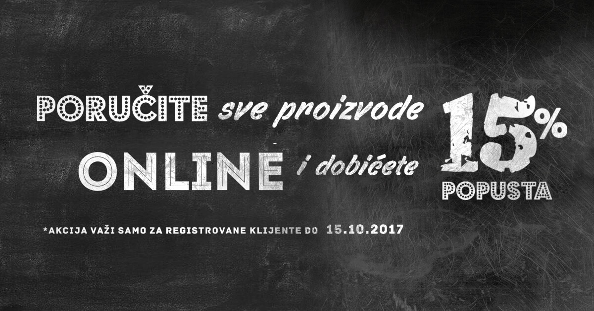 Poručite sve proizvode online i dobićete 15% popusta – enroll.rs Poručite sve proizvode online i dobićete 15% popusta - enroll.rs