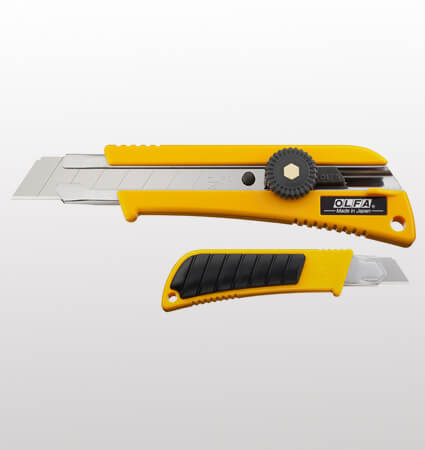 OLFA L-2 Rubber inset grip ratchet-lock utility Knife
