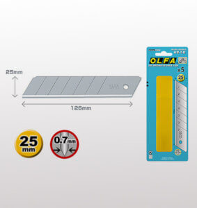 OLFA HB-5B Extra Heavy Duty Snap-Off Blades, 25mm