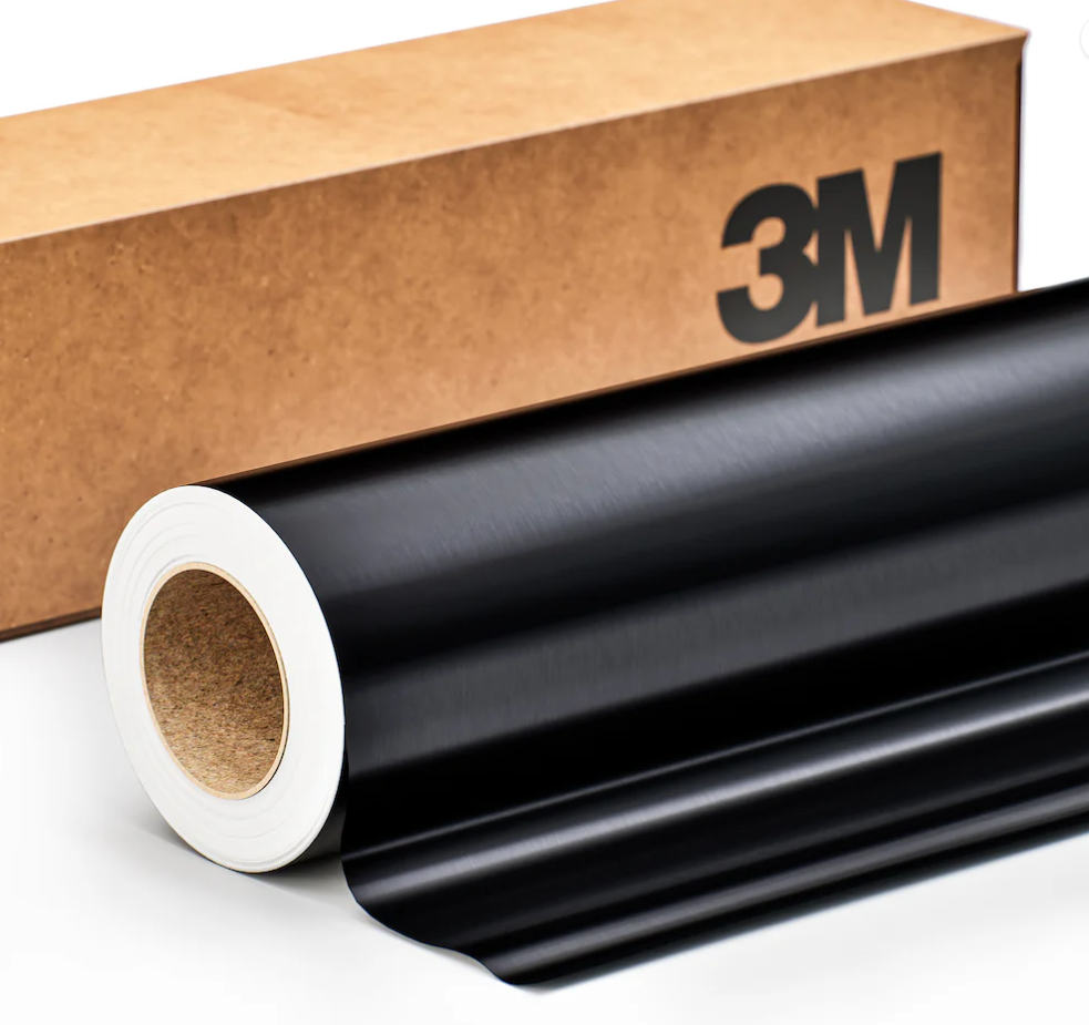 2080-BR212 Crna mat bruseni aluminijum kast folija za oblepljivanje vozila 1,52m x 25m 3M 2080 Car Wrap Film BR212 Crna mat bruseni aluminijum kast folija za oblepljivanje vozila