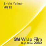 3M 2080 Wrap Film High Gloss serija HG15 Bright Yellow