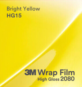 3M 2080 Wrap Film High Gloss serija HG15 Bright Yellow