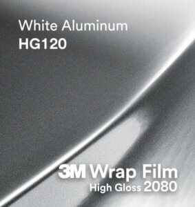 3M 2080 Wrap Film High Gloss serija HG120 White Aluminun