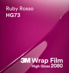 3M 2080 Wrap Film High Gloss serija HG73 Ruby Rosso