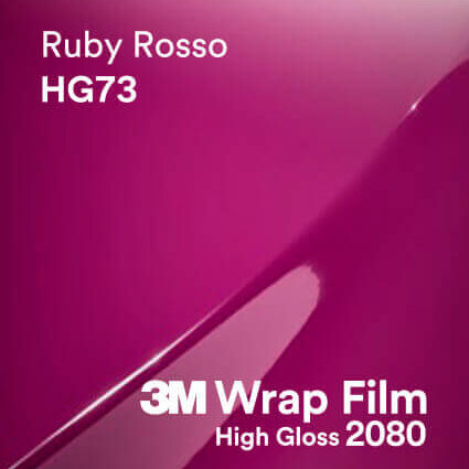 3M 2080 Wrap Film High Gloss serija HG73 Ruby Rosso
