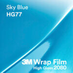 3M 2080 Wrap Film High Gloss serija HG77 Sky Blue